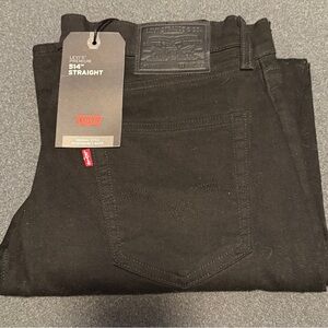 BRAND NEW Levi's Men's Black Straight Jeans 34x32